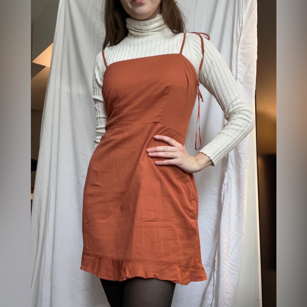 Abercrombie burnt orange dress